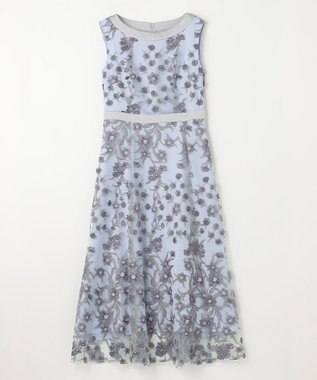 GRACE CONTINENTAL スモール3Dフラワードレス グレー