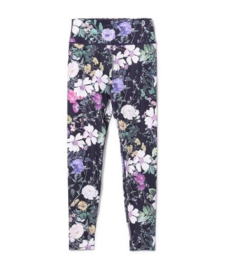 Chacott Chacott BALANCE ローズガーデンプリントレギンス ブラックプリント