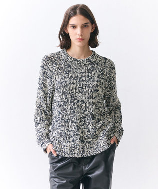 BEIGE， OPAL / ファンシーヤーンチャンキーニットプルオーバー