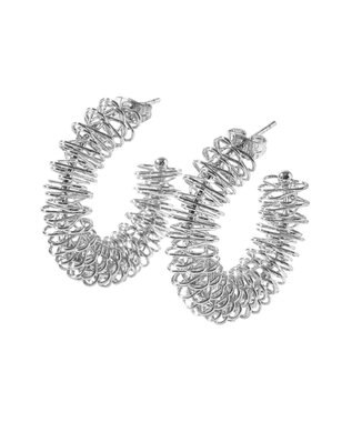 AMERICAN HOLIC ワイヤーフープピアス Silver