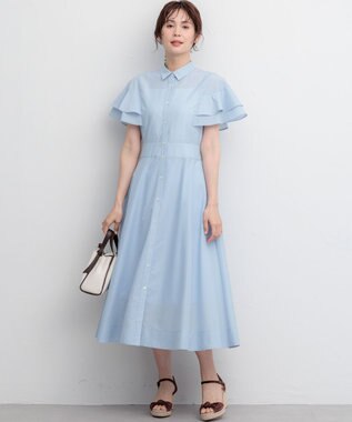 組曲 【先行予約】シアーボイル フリル袖ワンピース