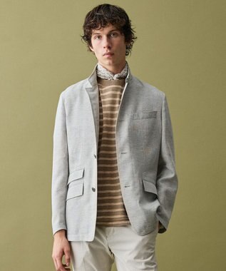 JOSEPH ABBOUD 【キングサイズ・JAPANファブリック/清涼/軽量】クールバスケット ブルゾン ライトグレー系