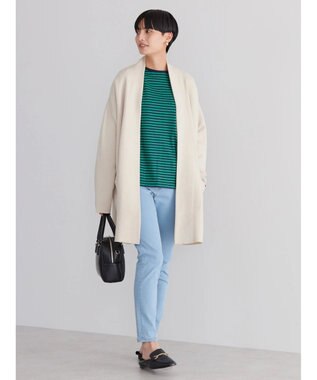 AMERICAN HOLIC バイカラーニットコーディガン Light Gray Mixture