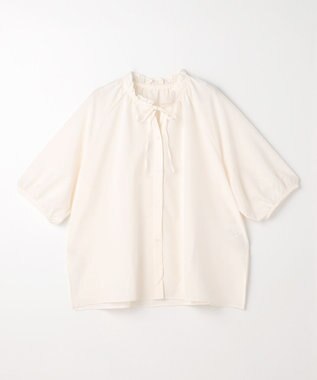 ANY 楽映えフリルネックブラウス（セットアップ着用可） オフ