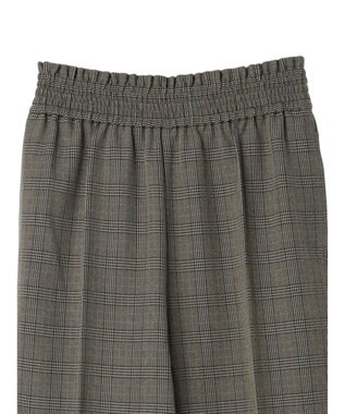 AMERICAN HOLIC ウエストイージーストレートパンツ Check Black