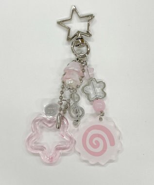 WEGO ぐるぐるビーズキーホルダー 柄3