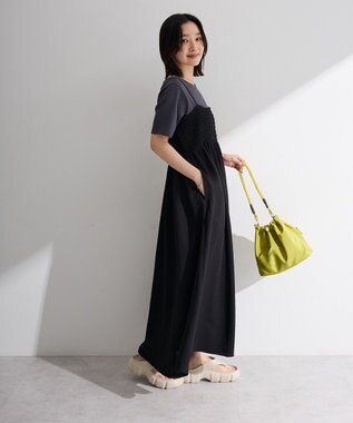 Green Parks サッカーキャミワンピース Black