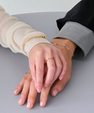 Phoebe 【金属アレルギー対応】チャンキーミックスチェーンブレスレット　シルバー/サージカルステンレス シルバー