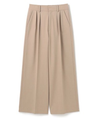 UNFILO タックワイドパンツ ベージュ