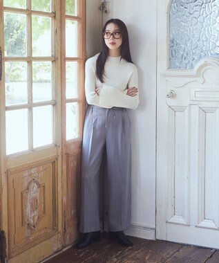 earth music&ecology ウールライクリラックスパンツ Gray