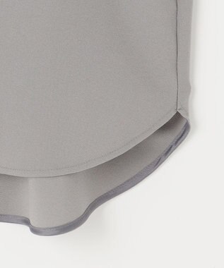 自由区 【洗える】ハイツイストプルオーバー ブラウス グレー