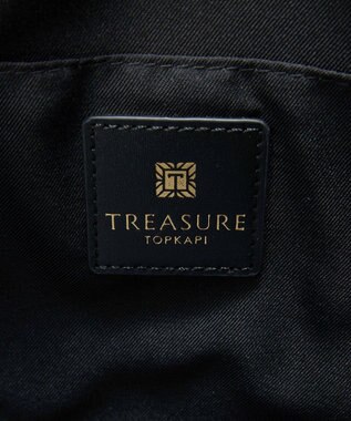 TOPKAPI 【TREASURE TOPKAPI】スエード レザーコンビ ワンショルダーバッグ チャーム付き チョコレート