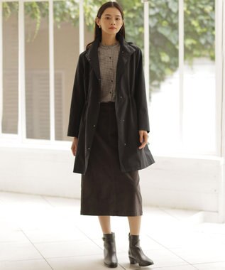 J.PRESS LADIES L 【洗える・撥水】Artirosa モッズ コート ネイビー系