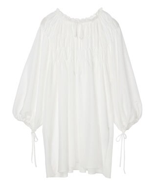 earth music&ecology シャーリングチュニック Off White