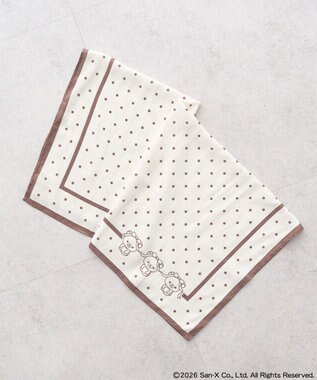 earth music&ecology 【予約】リラックマ×earth アソートドットスカーフ