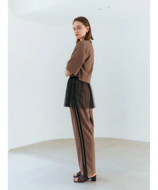 YECCA VECCA 【2点SET】マルチwayチュールオーバーキャミSET/Tee Black