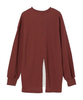 CRAFT STANDARD BOUTIQUE ワッフルレイヤード風プルオーバー Brick Red