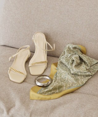 AMERICAN HOLIC チェーンヌーディサンダル Off White