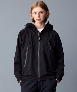  【ECO撥水/耐水性/透湿防水素材/ストレッチ/軽量】ボイルドポリエステル3レイヤー マウンテンパーカー