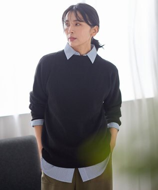 ANY 【8色展開】アゼボトルニットプルオーバー ブラックラメ