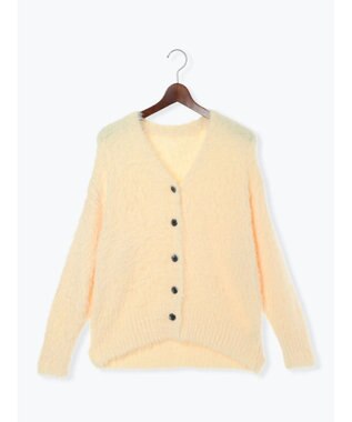 Te chichi シャギーVネックカーディガン イエロー