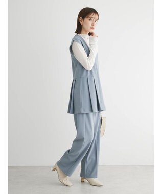 Green Parks ・Ｐｅｔｉｔ　Ｆｌｅｕｒ　サイドプリーツベスト Blue