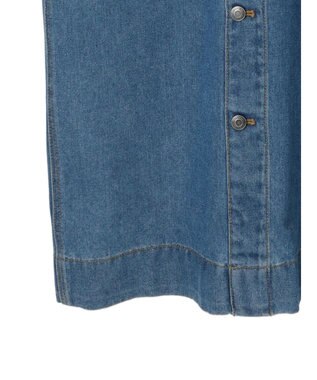 Green Parks デニムサロペットスカート Light Indigo