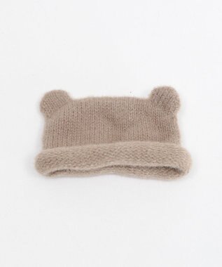 WEGO 【痛バ＆推し活グッズ】ぬいクマ耳ニットキャップ15cm ブラウン