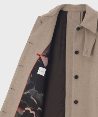 Paul Smith Field Flowers ステンカラーコート グレイッシュベージュ