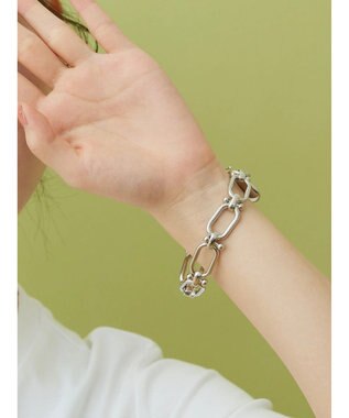 AMERICAN HOLIC デザインチェーンブレスレット Silver