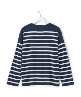 J.PRESS YORK STREET 【UNISEX】バスクボーダー ニット ブルー系1