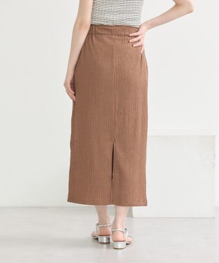 earth music&ecology 選べる丈カットナロースカート Brown