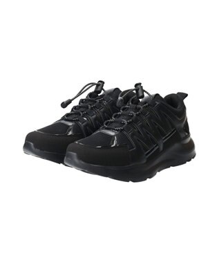 Bridget Birkin 【PARADIS COULEUR】異素材コンビワントーンスニーカー ブラックコンビ