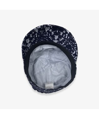 林八百吉商店 un chapeau  レースキャスケット ネイビー