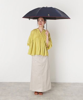 MOONBAT 【軽量】POLO RALPH LAUREN 遮光 晴雨兼用 折りたたみ日傘 無地 ポロベア ディープブルー