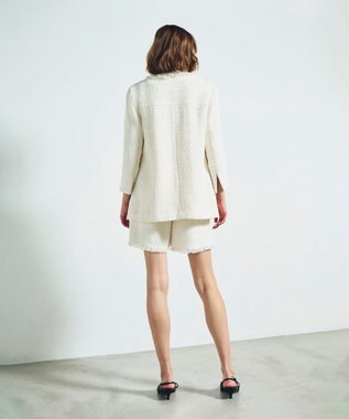 GRACE CONTINENTAL ツイードショートコート キナリ