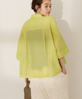 AMERICAN HOLIC Wポケットシアー半袖シャツ Pistachio