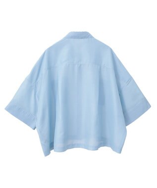 AMERICAN HOLIC Wポケットシアー半袖シャツ Light Blue