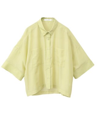 AMERICAN HOLIC Wポケットシアー半袖シャツ Pistachio