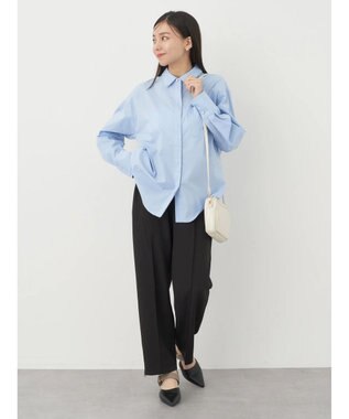 earth music&ecology パールボタンシャツ Sax