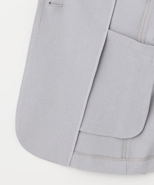 ANY SIS 【美人百花7月号掲載】リネンライクポリエステル テーラード ジャケット ブルーグレー