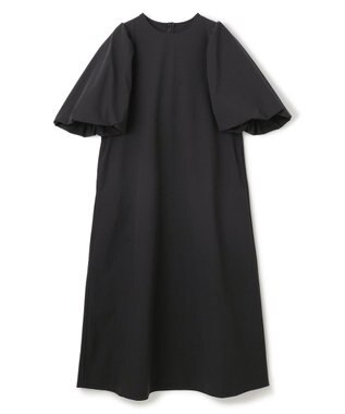 UNFILO FINE MOVE ボリュームスリーブ ワンピース ブラック