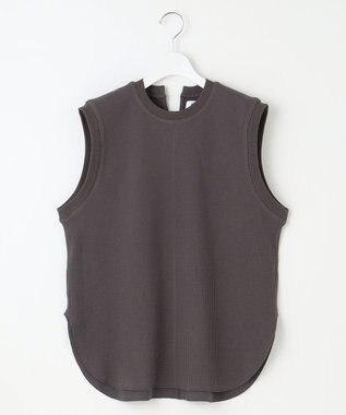 23区 【SACRA】ベアワッフル カットソー チャコールグレー系