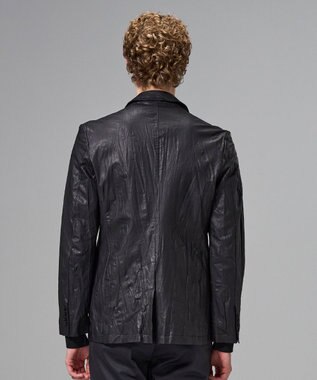 JOSEPH HOMME 【洗い加工】シュリンクエアレザー 　ジャケット ブラック系