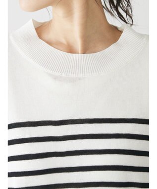 CRAFT STANDARD BOUTIQUE 【洗える】チューリップスリーブプルオーバー Border Ivory