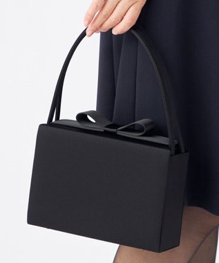 組曲 NOIR インナーマグネット リボンバッグ