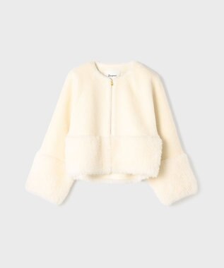 GRACE CONTINENTAL ウールボアジャケット キナリ