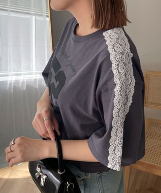 WEGO レースショルダーショートT スミクロ