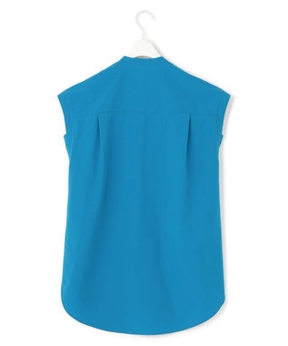 ICB L 【接触冷感・UVカット・撥水・洗える】 プルーフ4WAYタフタ ブラウス ターコイズ系［WEB限定］