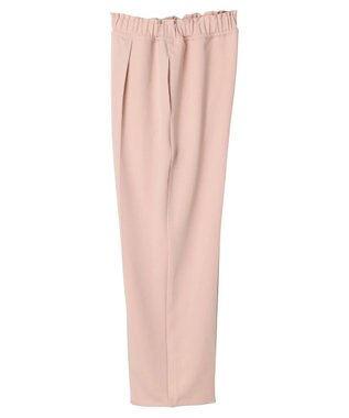 Green Parks イージーウエストセンタープレスストレートパンツ Pink